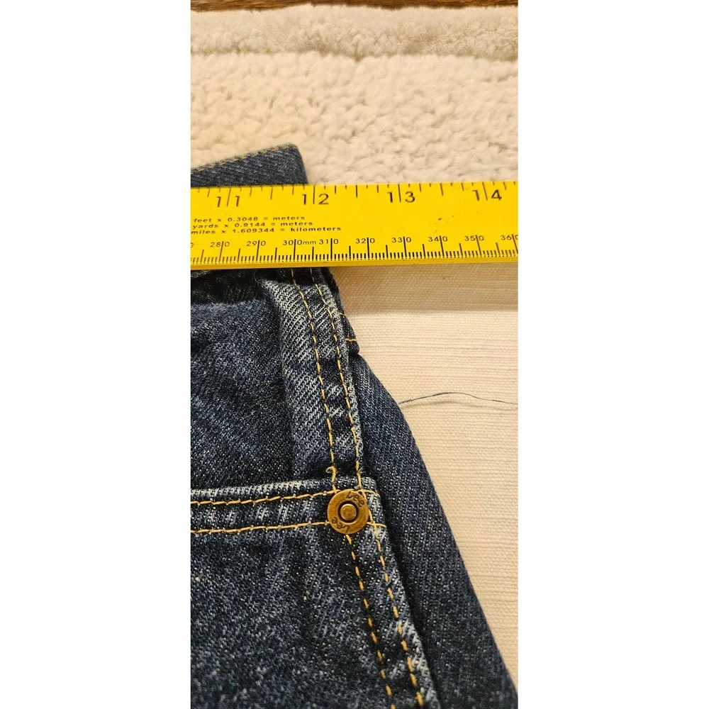 Vintage Lee Riders Boys Jeans Size 14 Regular Dark Wash Straight Leg Made in USA